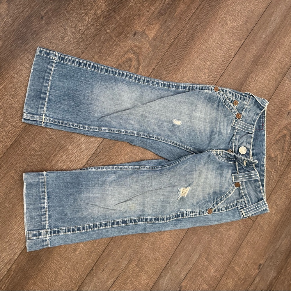 True Religion Light Blue Cropped Jeans-size26